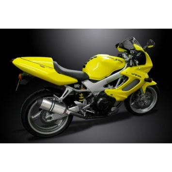 Delkevic slip-on kit X-Oval Titanium 260mm zonder e-keur - VTR1000F Firestorm (1997-2003)