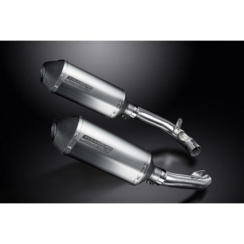 Delkevic slip-on kit X-Oval Titanium 260mm zonder e-keur - VTR1000F Firestorm (1997-2003)