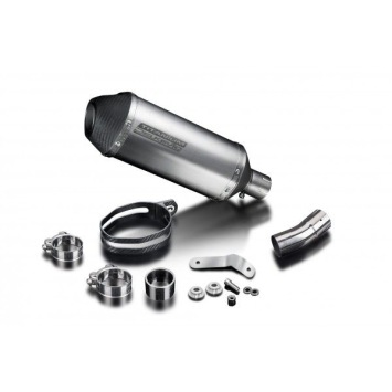 Delkevic slip-on kit X-Oval Titanium 260mm zonder e-keur - Street Triple 675 (2013-2016)