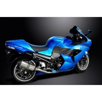 Delkevic slip-on kit X-Oval Titanium 260mm zonder e-keur - ZZR1400/ZX14 (2008-2011)