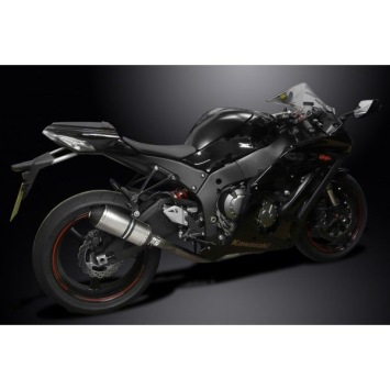 Delkevic slip-on kit X-Oval Titanium 260mm zonder e-keur - ZX-10R NINJA (2011-2015)