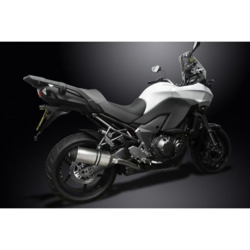 Delkevic slip-on kit X-Oval Titanium 260mm zonder e-keur - KLZ1000 1000 VERSYS (2010-2014)