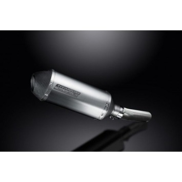 Delkevic slip-on kit X-Oval Titanium 260mm zonder e-keur - KLZ1000 1000 VERSYS (2010-2014)