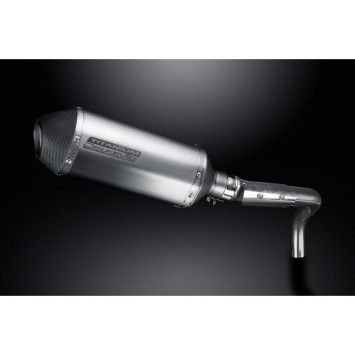 Delkevic slip-on kit X-Oval Titanium 260mm zonder e-keur - CB600F HORNET (1998-2002)