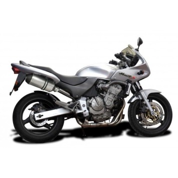 Delkevic slip-on kit X-Oval Titanium 260mm zonder e-keur - CB600F HORNET (1998-2002)