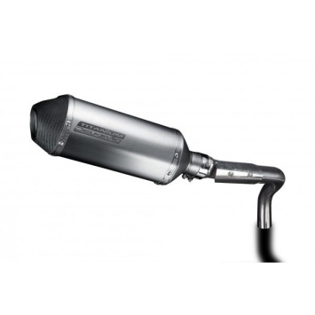 Delkevic slip-on kit X-Oval Titanium 260mm zonder e-keur - CB600F HORNET (1998-2002)