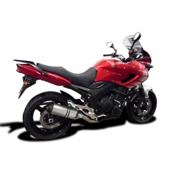 Delkevic slip-on kit X-Oval Titanium 260mm zonder e-keur - TDM900 (2002-2013)