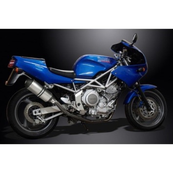 Delkevic Slip-on Kit X-Oval Titanium 260mm ohne EG-BE - TRX850 (1995-1999)