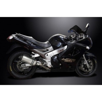 Delkevic slip-on kit X-Oval Titanium 260mm zonder e-keur - ZZR1200 (2002-2005)