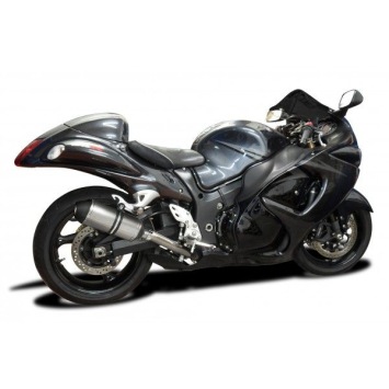 Delkevic slip-on kit X-Oval Titanium 260mm zonder e-keur - GSX1300R HAYABUSA (2008-2019)