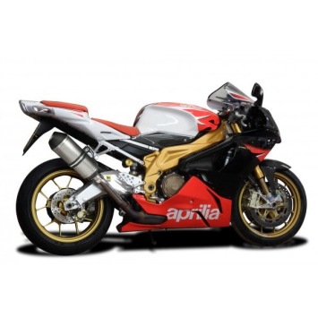 Delkevic slip-on kit X-Oval Titanium 260mm zonder e-keur - TUONO1000R/ FACTORY (2006-2010)