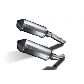 Delkevic slip-on kit X-Oval Titanium 260mm zonder e-keur - TUONO1000R/ FACTORY (2006-2010)