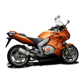 Delkevic slip-on kit X-Oval Titanium 260mm zonder e-keur - CBF1000 (2006-2011)