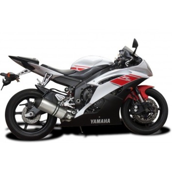 Delkevic slip-on kit X-Oval Titanium 260mm zonder e-keur - YZF-R6 (2006-2018)