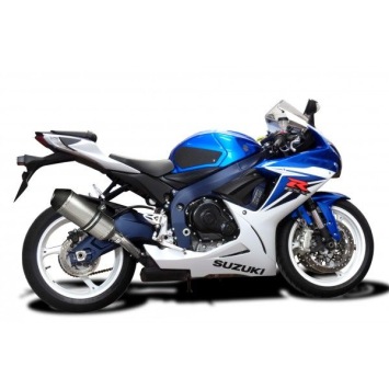 Delkevic slip-on kit X-Oval Titanium 260mm zonder e-keur - GSX-R750 L1-L6 (2011-2016)