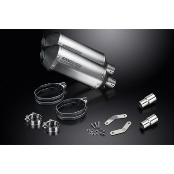 Delkevic slip-on kit X-Oval Titanium 260mm zonder e-keur - Speed Triple 1050 (2011-2014)