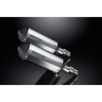 Delkevic slip-on kit X-Oval Titanium 260mm zonder e-keur - Speed Triple 1050 (2011-2014)