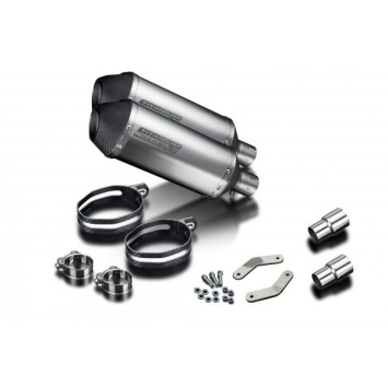 Delkevic slip-on kit X-Oval Titanium 260mm zonder e-keur - Speed Triple R 1050 (2012-2016)