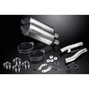 Delkevic slip-on kit X-Oval Titanium 260mm zonder e-keur - Zephyr 1100 ZR1100B (1996-1997)