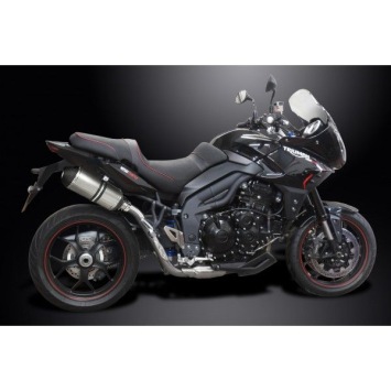 Delkevic slip-on kit X-Oval Titanium 260mm zonder e-keur - Tiger Sport 1050 (2013-2017)