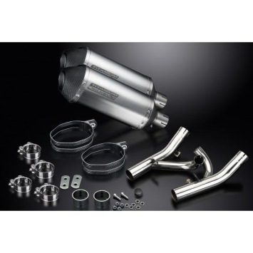 Delkevic slip-on kit X-Oval Titanium 260mm zonder e-keur - V-Max 1700 (2009-2016)