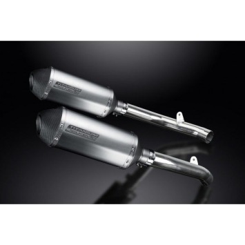 Delkevic slip-on kit X-Oval Titanium 260mm zonder e-keur - VTR1000SP2 (2002-2010)