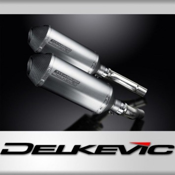 Delkevic slip-on kit X-Oval Titanium 260mm zonder e-keur - Street Triple R (2009-2012)
