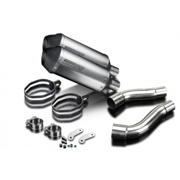 Delkevic slip-on kit X-Oval Titanium 260mm zonder e-keur - Street Triple R (2009-2012)