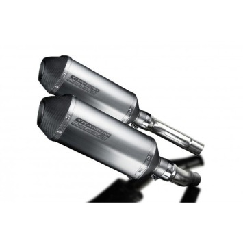 Delkevic slip-on kit X-Oval Titanium 260mm zonder e-keur - Street Triple R (2009-2012)