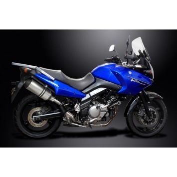 Delkevic slip-on kit X-Oval Titanium 260mm zonder e-keur - DL650 V-Strom (2004-2011)