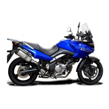 Delkevic slip-on kit X-Oval Titanium 260mm zonder e-keur - DL650 V-Strom (2004-2011)