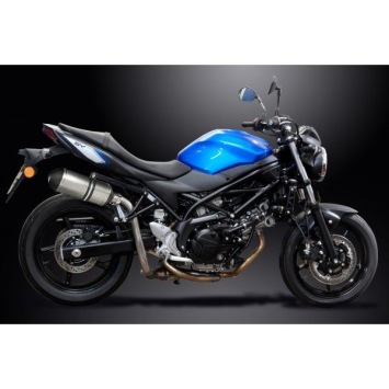 Delkevic slip-on kit X-Oval Titanium 260mm zonder e-keur - SV650 (2016-2019)