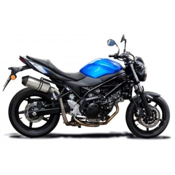 Delkevic slip-on kit X-Oval Titanium 260mm zonder e-keur - SV650 (2016-2019)