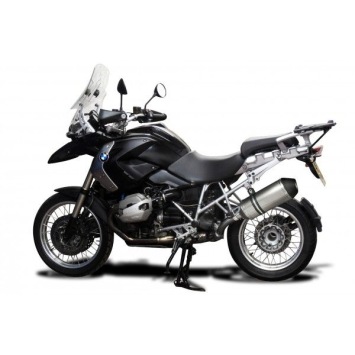 Delkevic slip-on kit X-Oval Titanium 343mm zonder e-keur - R1200GS (DOHC) (2010-2013)