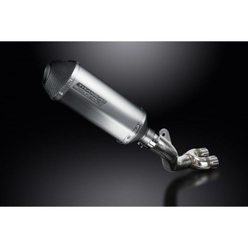 Delkevic slip-on kit X-Oval Titanium 260mm zonder e-keur - CB1000R/RA (2008-2017)