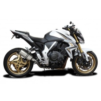 Delkevic slip-on kit X-Oval Titanium 260mm zonder e-keur - CB1000R/RA (2008-2017)