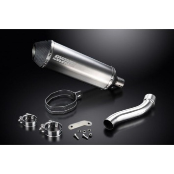 Delkevic slip-on kit X-Oval Titanium 343mm zonder e-keur - M821 (15-19) M1200 (14-19)
