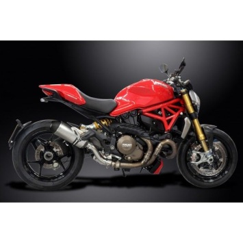 Delkevic slip-on kit X-Oval Titanium 260mm zonder e-keur - M821 (15-19) M1200 (14-19)