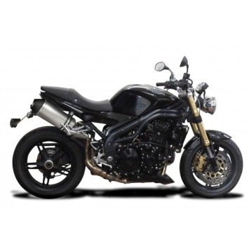 Delkevic slip-on kit X-Oval Titanium 260mm zonder e-keur - Speed Triple 1050 (2005-2010)