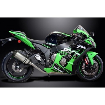 Delkevic slip-on kit X-Oval Titanium 260mm zonder e-keur - ZX-10R (2016-2018)