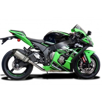 Delkevic slip-on kit X-Oval Titanium 260mm zonder e-keur - ZX-10R (2016-2018)