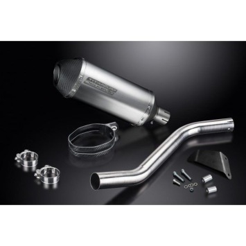 Delkevic slip-on kit X-Oval Titanium 260mm zonder e-keur - GSX-R600 (2006-2007)