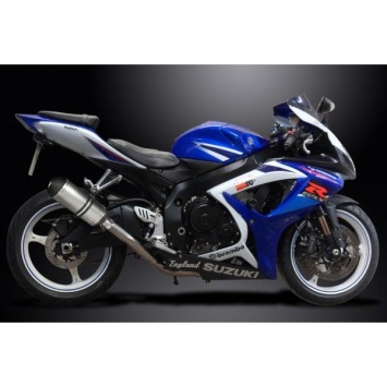 Delkevic slip-on kit X-Oval Titanium 260mm zonder e-keur - GSX-R600 (2006-2007)