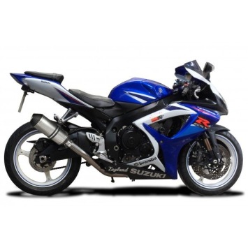 Delkevic slip-on kit X-Oval Titanium 260mm zonder e-keur - GSX-R600 (2006-2007)