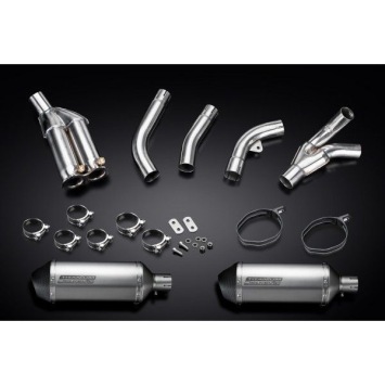 Delkevic slip-on kit X-Oval Titanium 260mm zonder e-keur - ZX10R 06-07 DECAT