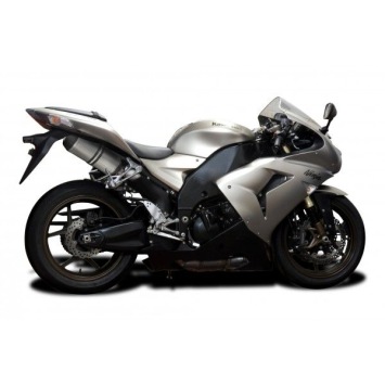 Delkevic slip-on kit X-Oval Titanium 260mm zonder e-keur - ZX10R 06-07 DECAT