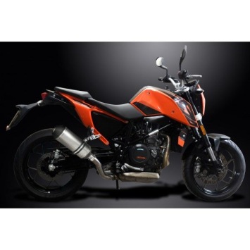 Delkevic slip-on kit X-Oval Titanium 260mm zonder e-keur - 690 DUKE 17-18