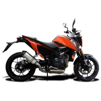 Delkevic slip-on kit X-Oval Titanium 260mm zonder e-keur - 690 DUKE 17-18