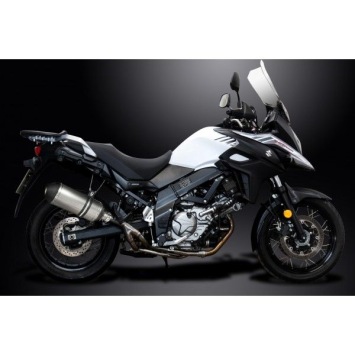 Delkevic slip-on kit X-Oval Titanium 260mm zonder e-keur - DL650 V-Strom (2017-2020)