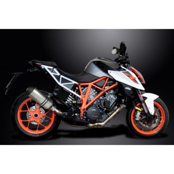 Delkevic slip-on kit X-Oval Titanium 260mm zonder e-keur - SUPERDUKE 1290 R/GT 14-18